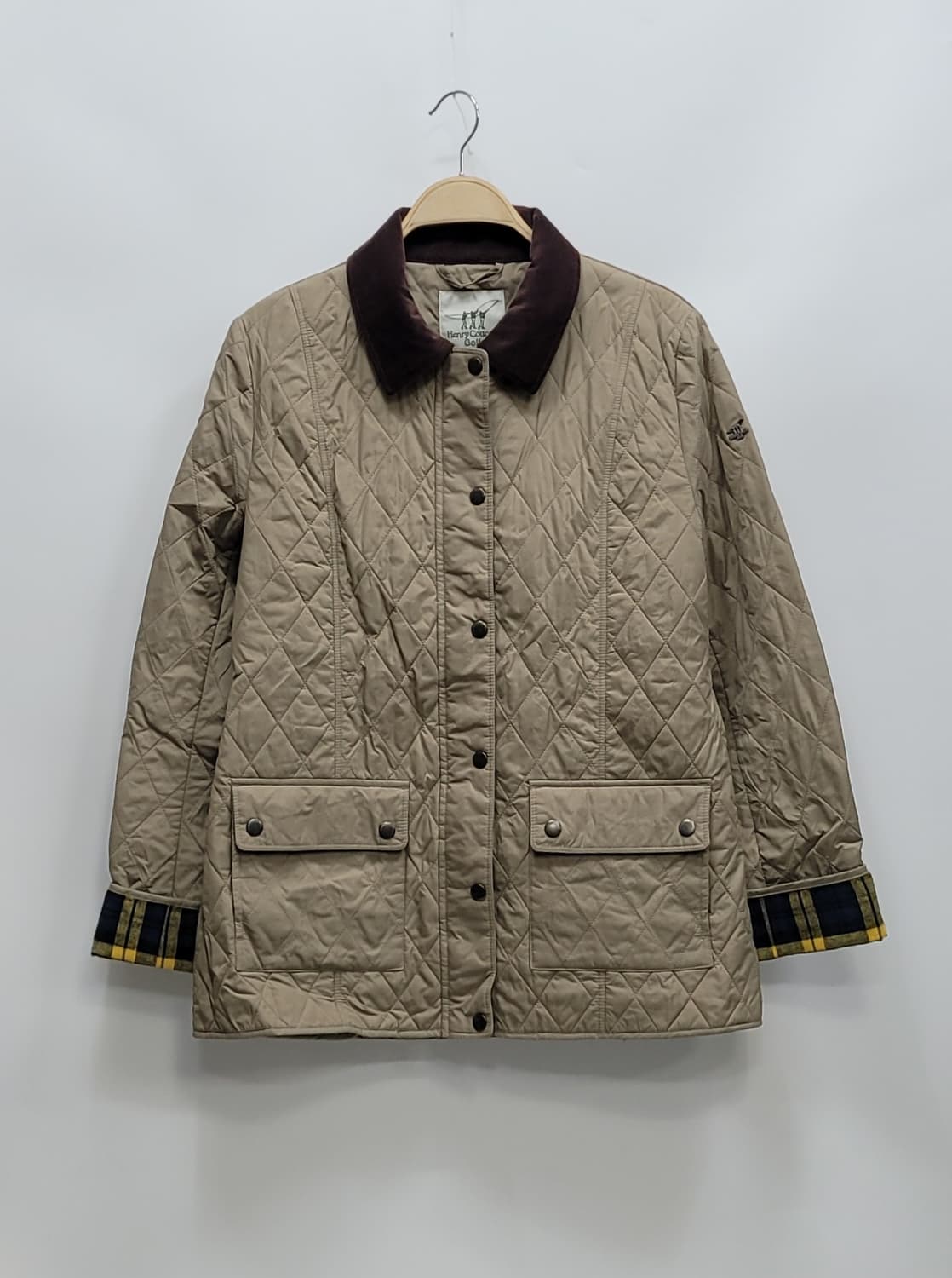 헨리코튼 골프 코듀로이 카라 퀼팅 자켓 점퍼 / 여 95 베이지
z2b6 상품이미지1