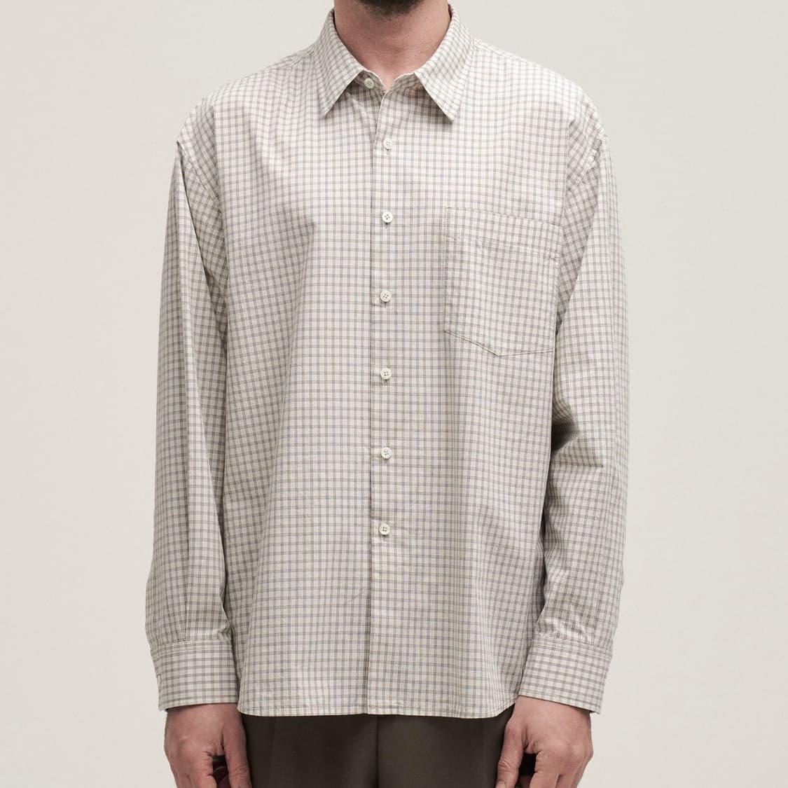 어나더오피스 오디너리 체크 셔츠 상품이미지7