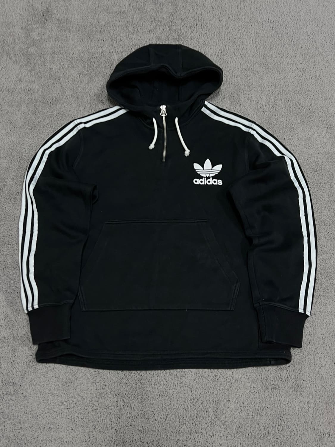 (115) 아디다스 삼선 하프집 후드 티 상품이미지1