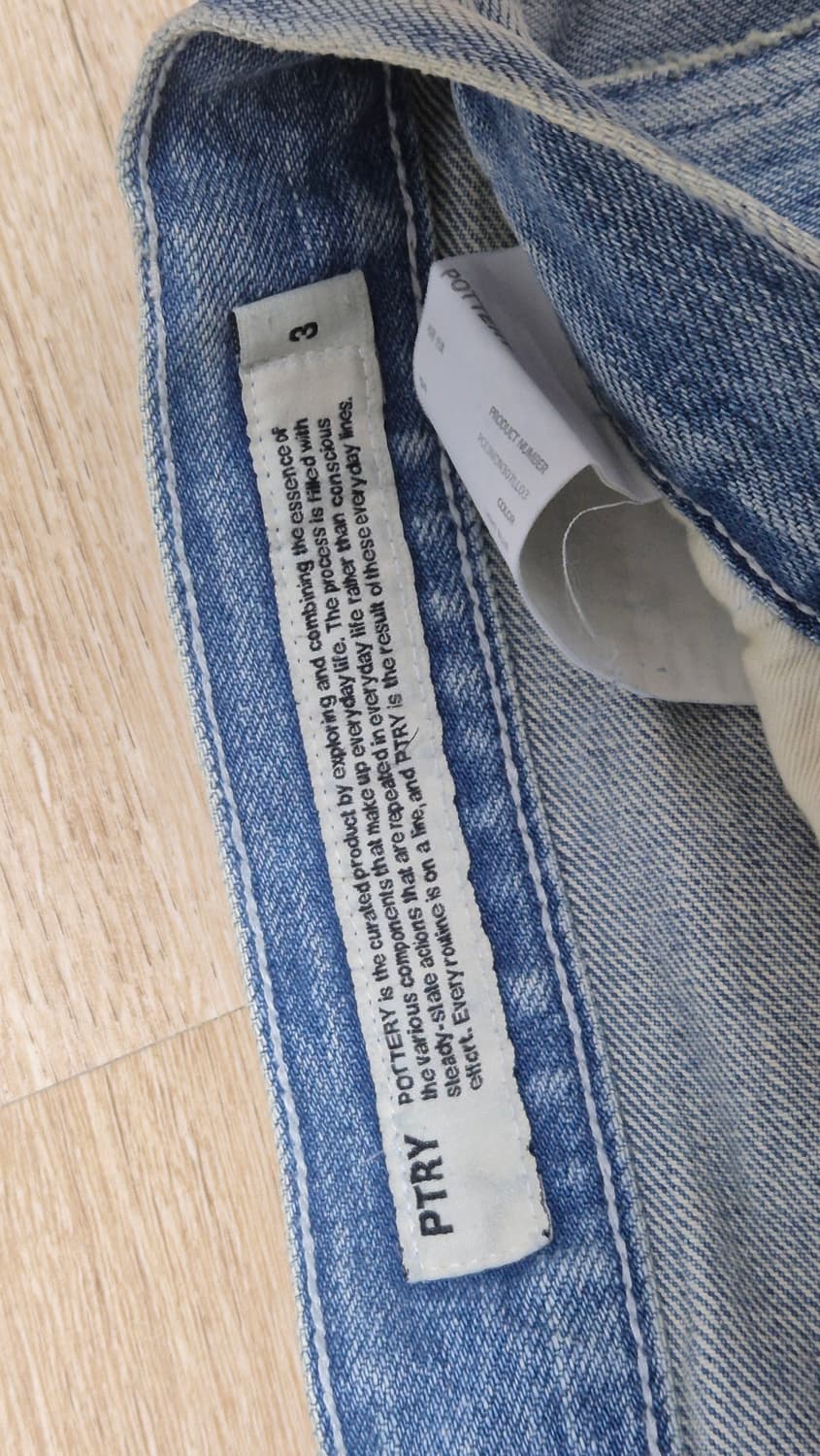 [미착용/새상품] 포터리 와이드 스트레이트 데님 인기모델 상품이미지4