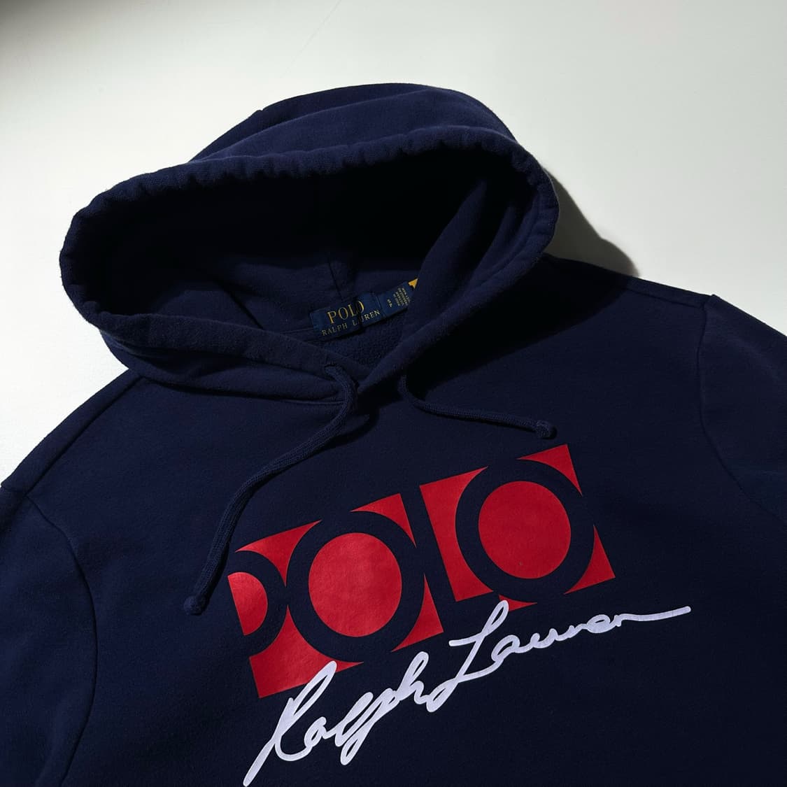 22ss 폴로 랄프로렌 로고 스펠아웃 후드 네이비 (신형QR) 상품이미지3