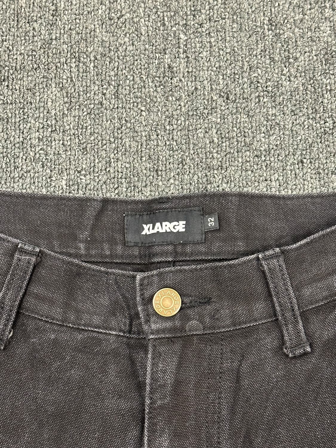 32)XLARGE 빈티지 블랙 그래픽 카펜터 팬츠 상품이미지4