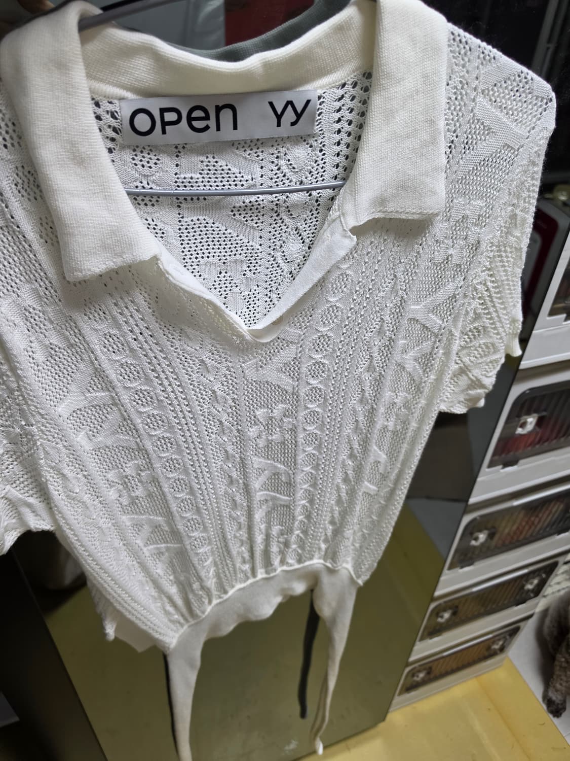 오픈와이와이 폴로카라니트 상품이미지1