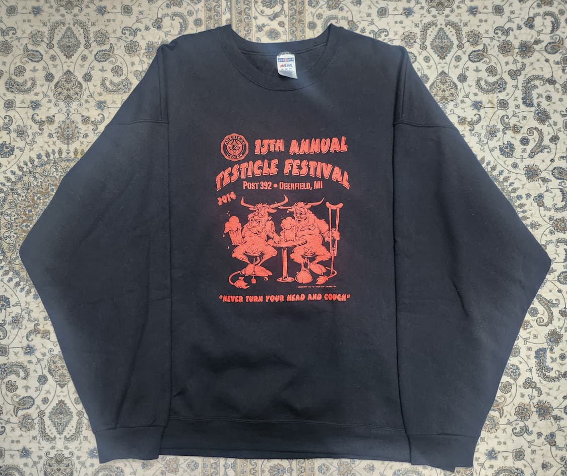 JERZEES 축제 로고 맨투맨 3XL 상품이미지1