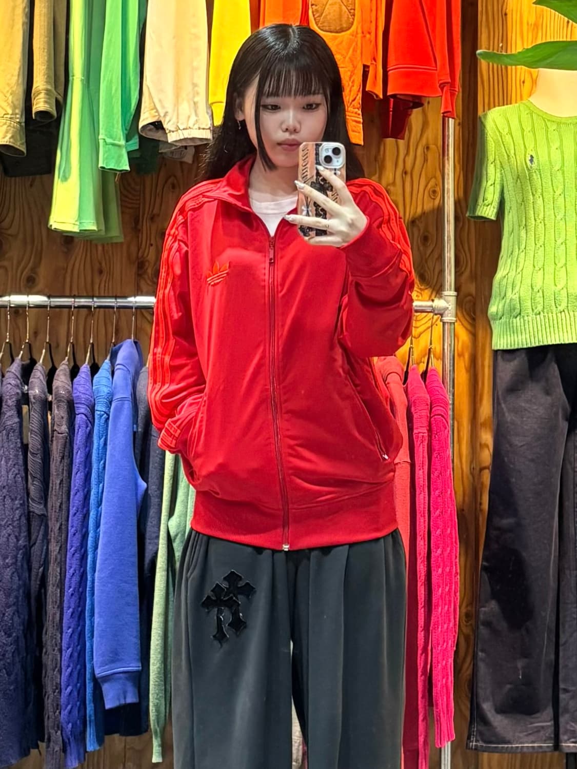 M 아디다스 파이어버드 OG 레드 트랙탑 상품이미지1