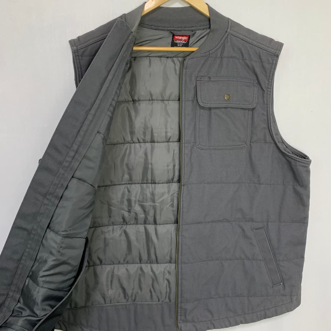 랭글러 차콜 그레이 카고 베스트 조끼 2XL 빅사이즈 오버사이즈 상품이미지8