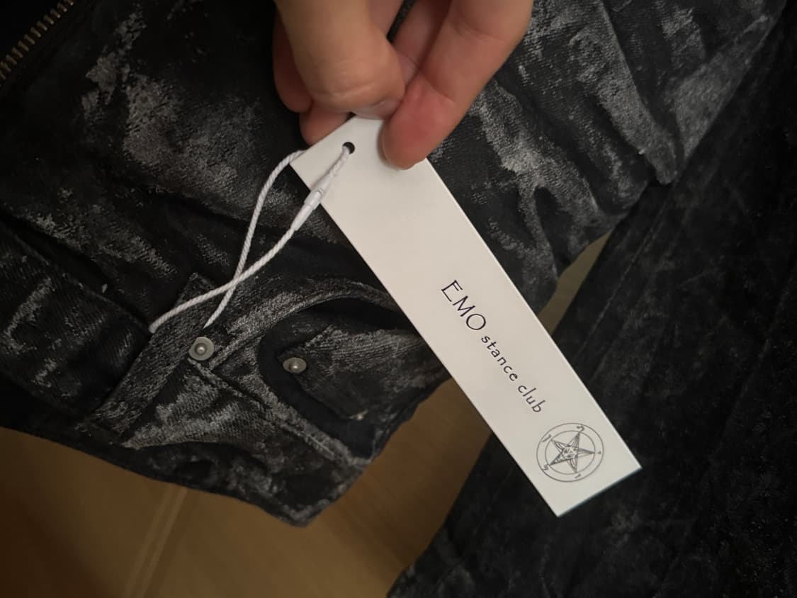 [새상품] 에모스탠스클럽 펜타그램 코팅 배기 플레어 진 상품이미지5