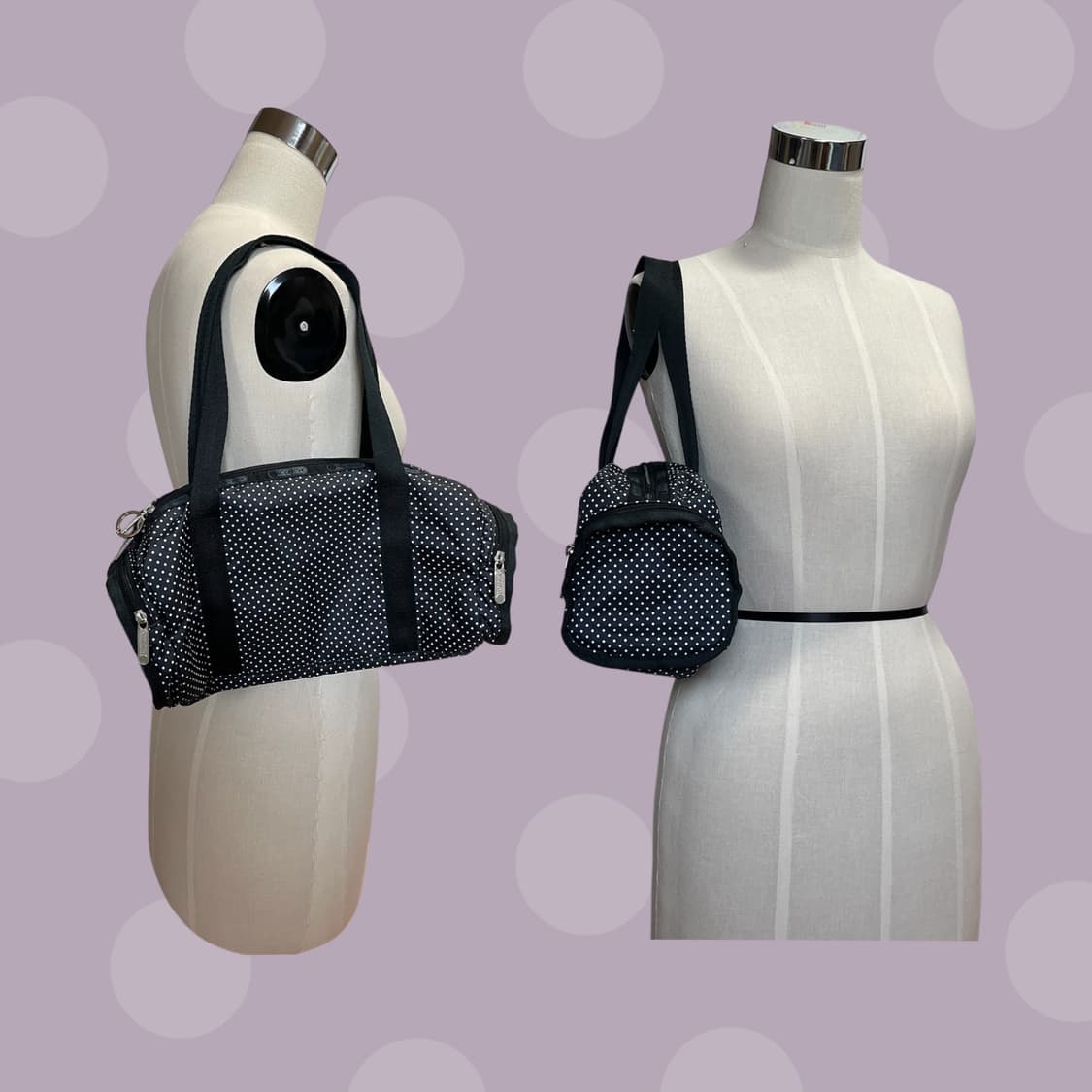 레스포삭 땡땡이 보스턴백 상품이미지1