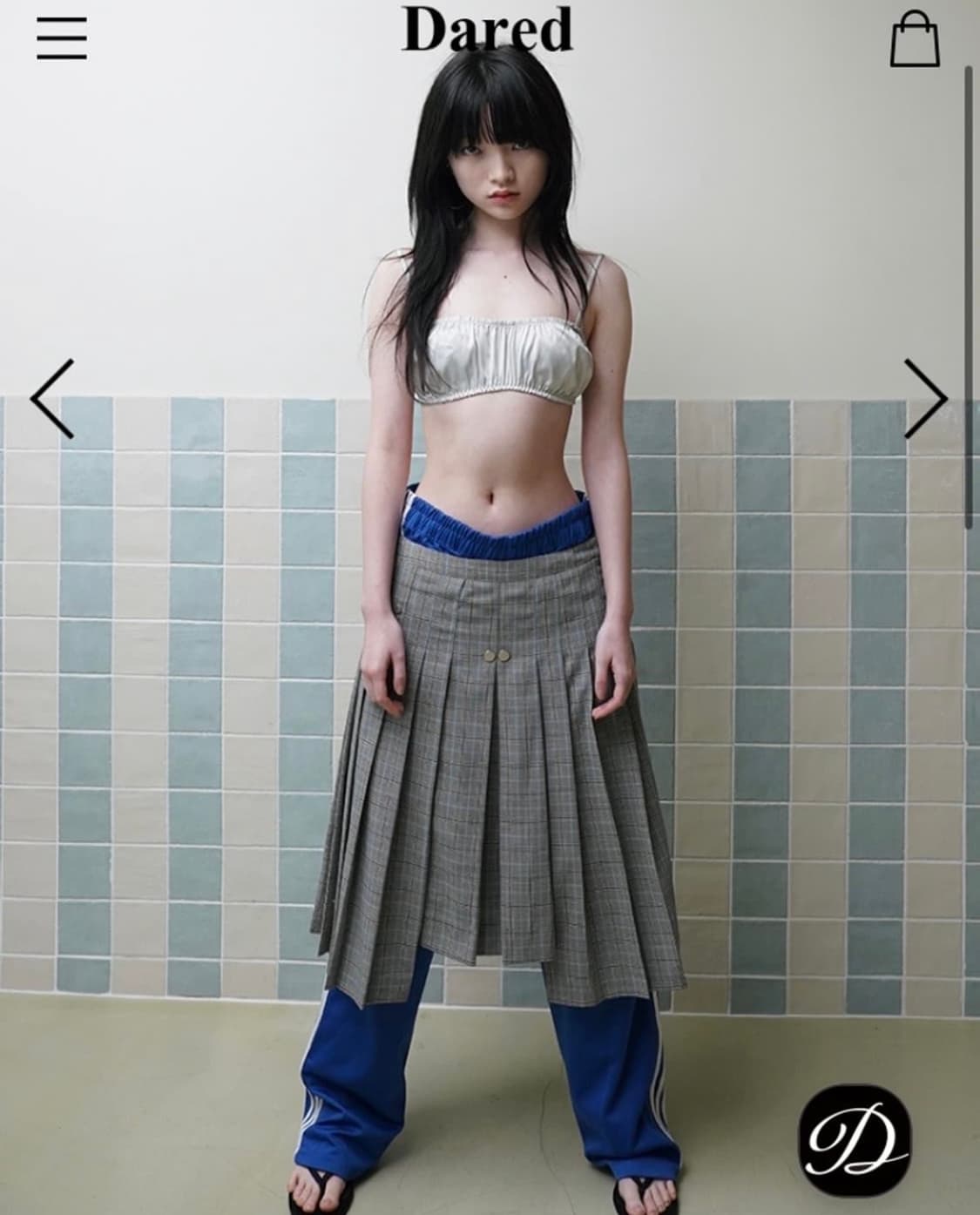 Dared unbalance pleated skirt 데어드 스커트 상품이미지6