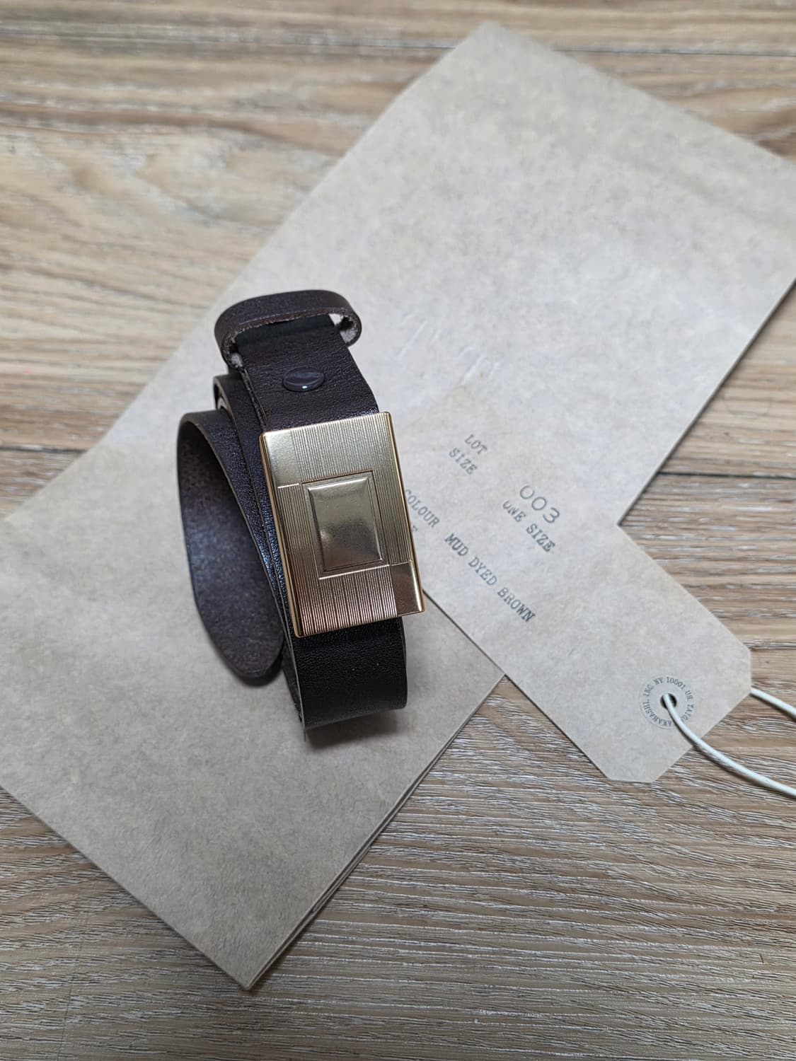 1회착 택포20만)25fw타이가 타카하시 003벨트 머드다이 상품이미지1