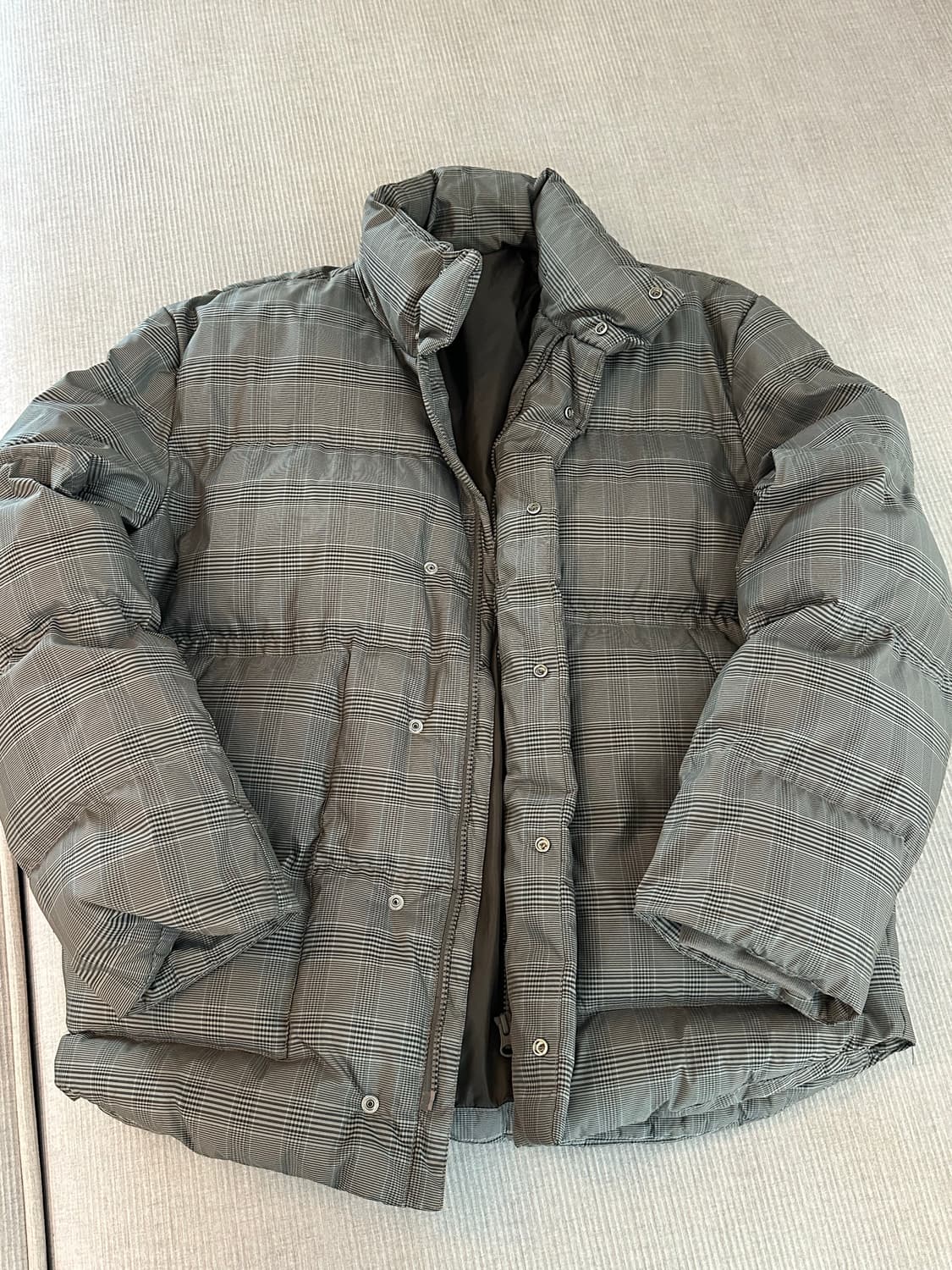 새상품) 8세컨즈 체크패딩 / 100 상품이미지2