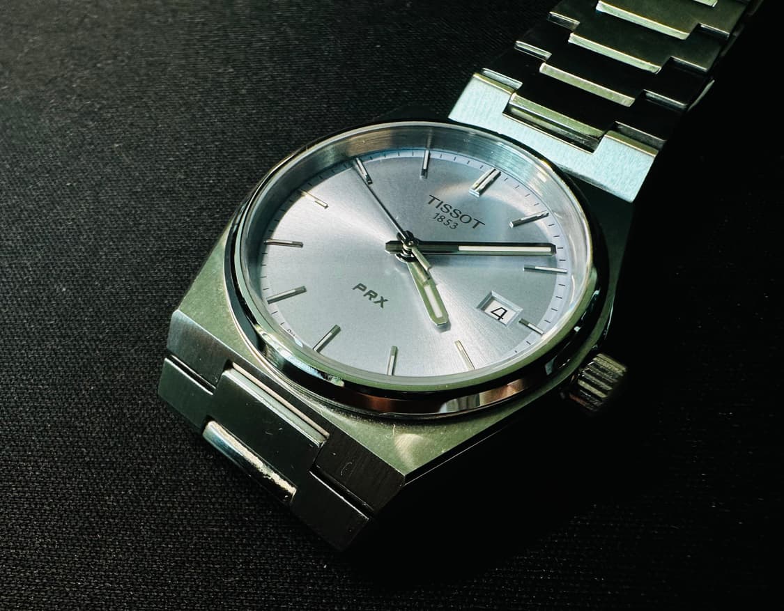 티쏘 PRX 35mm 아이스블루 쿼츠 시계 판매 상품이미지7