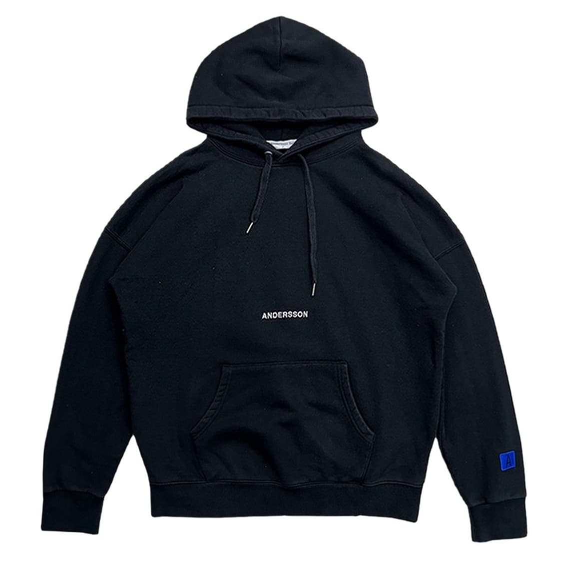 앤더슨벨 블랙 기모 후드티 M 상품이미지1