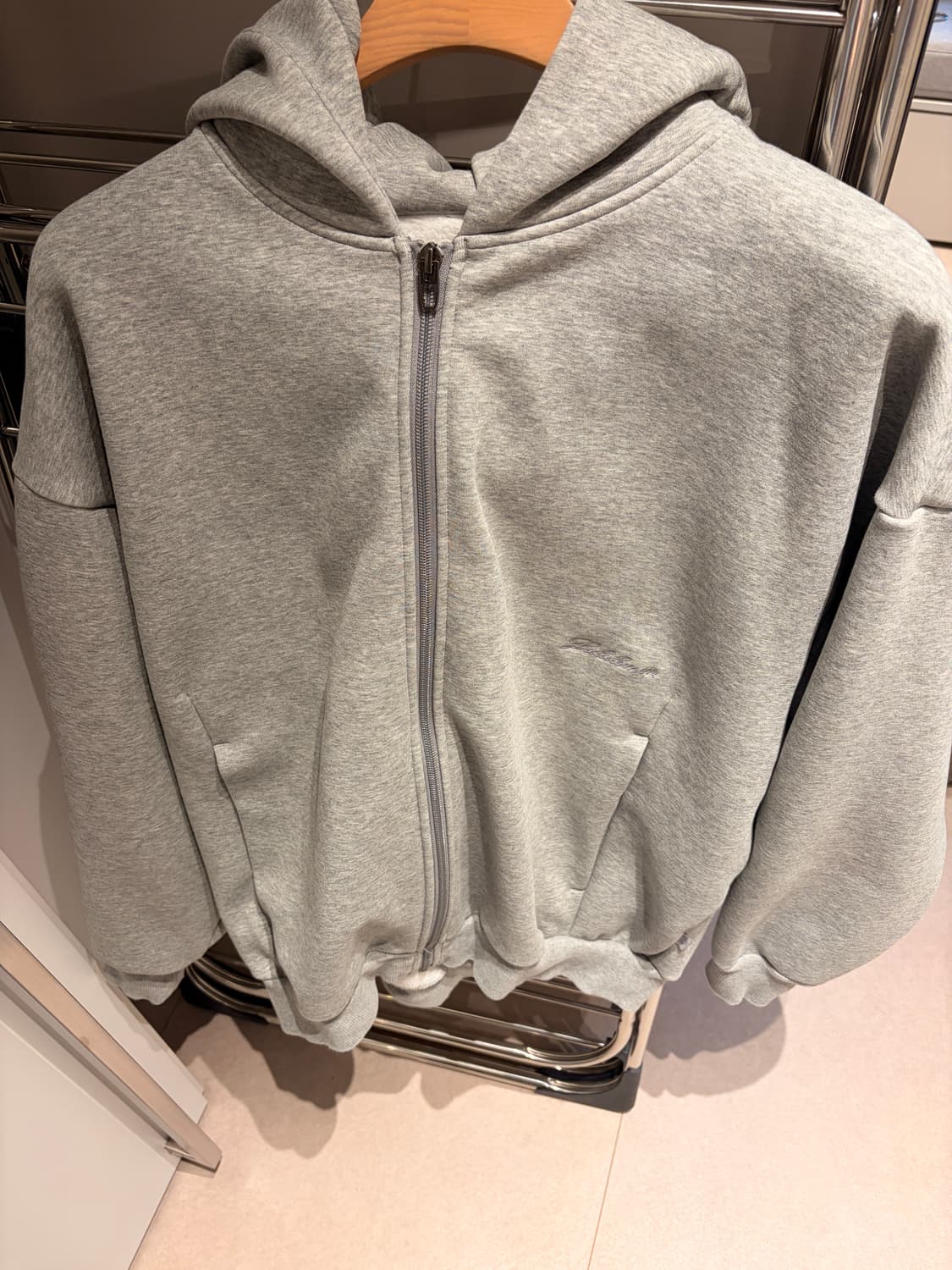 룰루레몬 빅코지 풀집 후디 그레이 M 상품이미지3