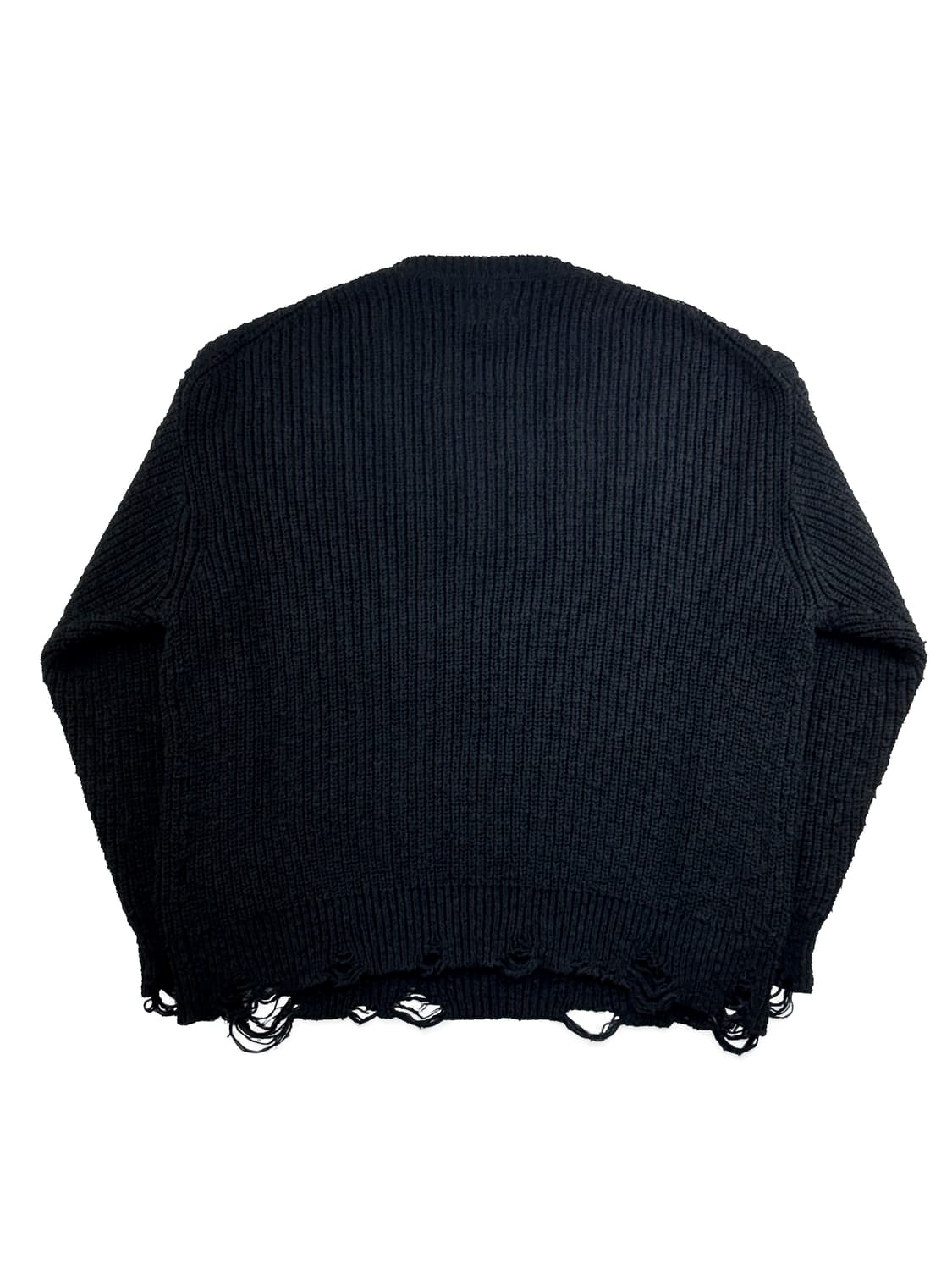 카미야 쓰리 프래그 니트 풀오버 블랙 상품이미지6