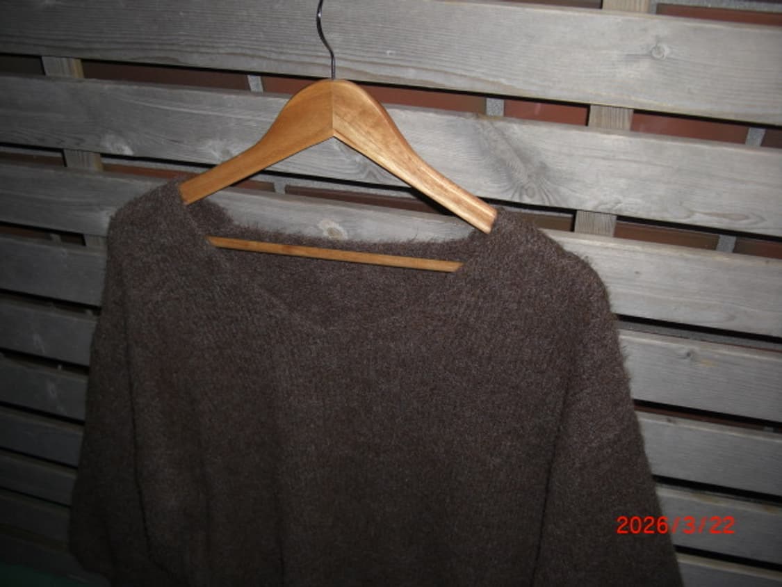 가오리핏 브라운 울니트 상품이미지2