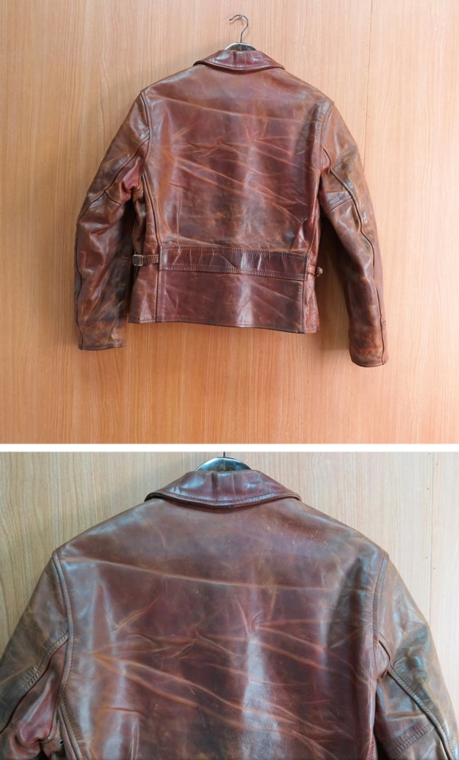 에어로 레더 AERO LEATHER 말가죽 자켓 36 상품이미지3