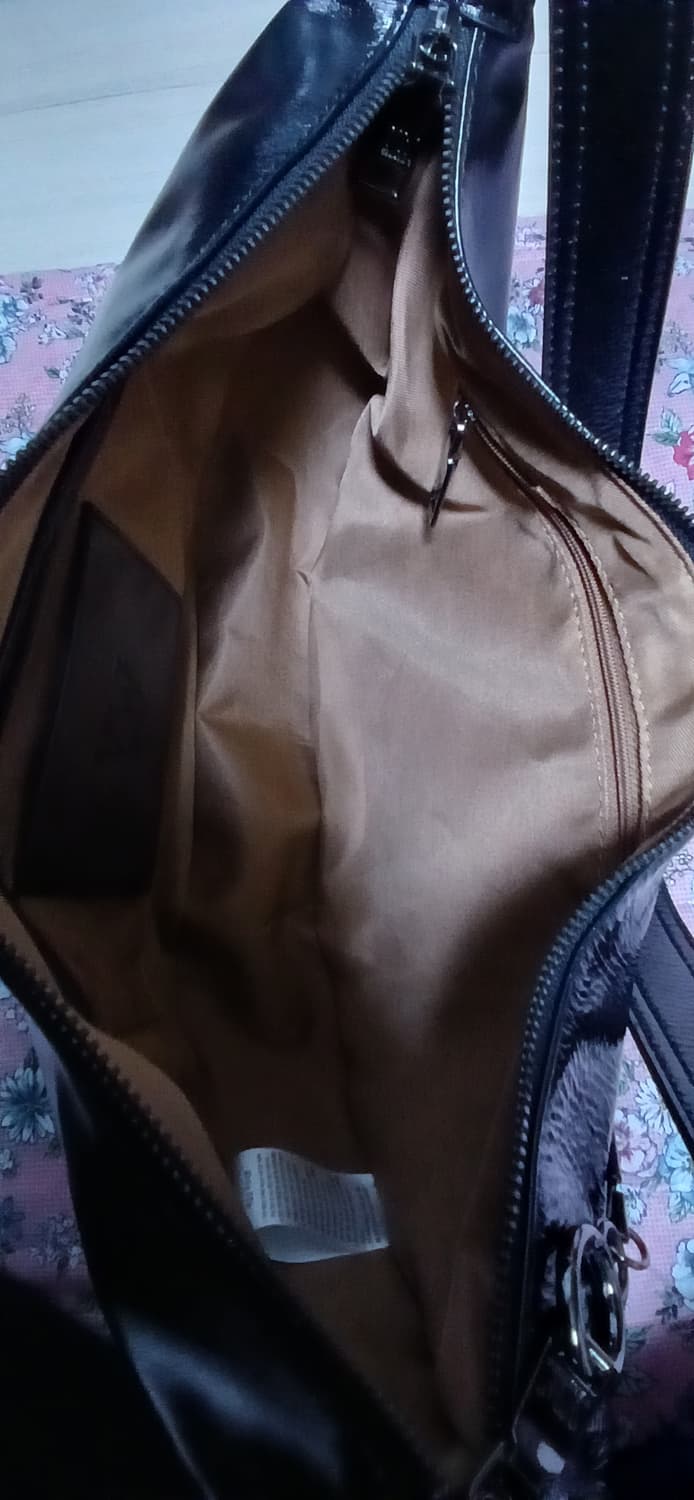 베라왕 크루아상 블랙 가죽 숄더백 겸 크로스백 상품이미지5