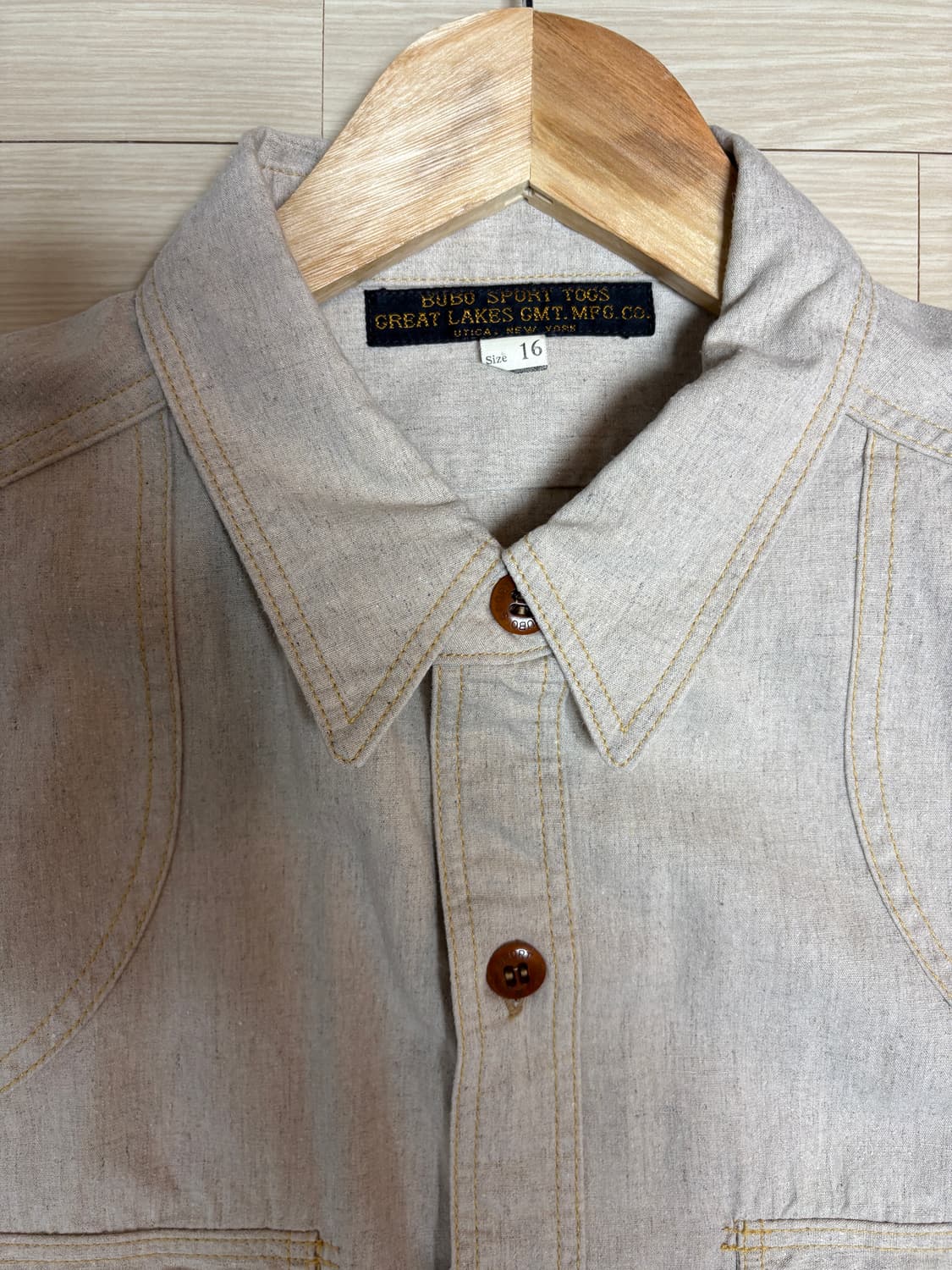 프리휠러스 그레이트 레이크스 몬탁 셔츠 오트밀 (16사이즈) 상품이미지9