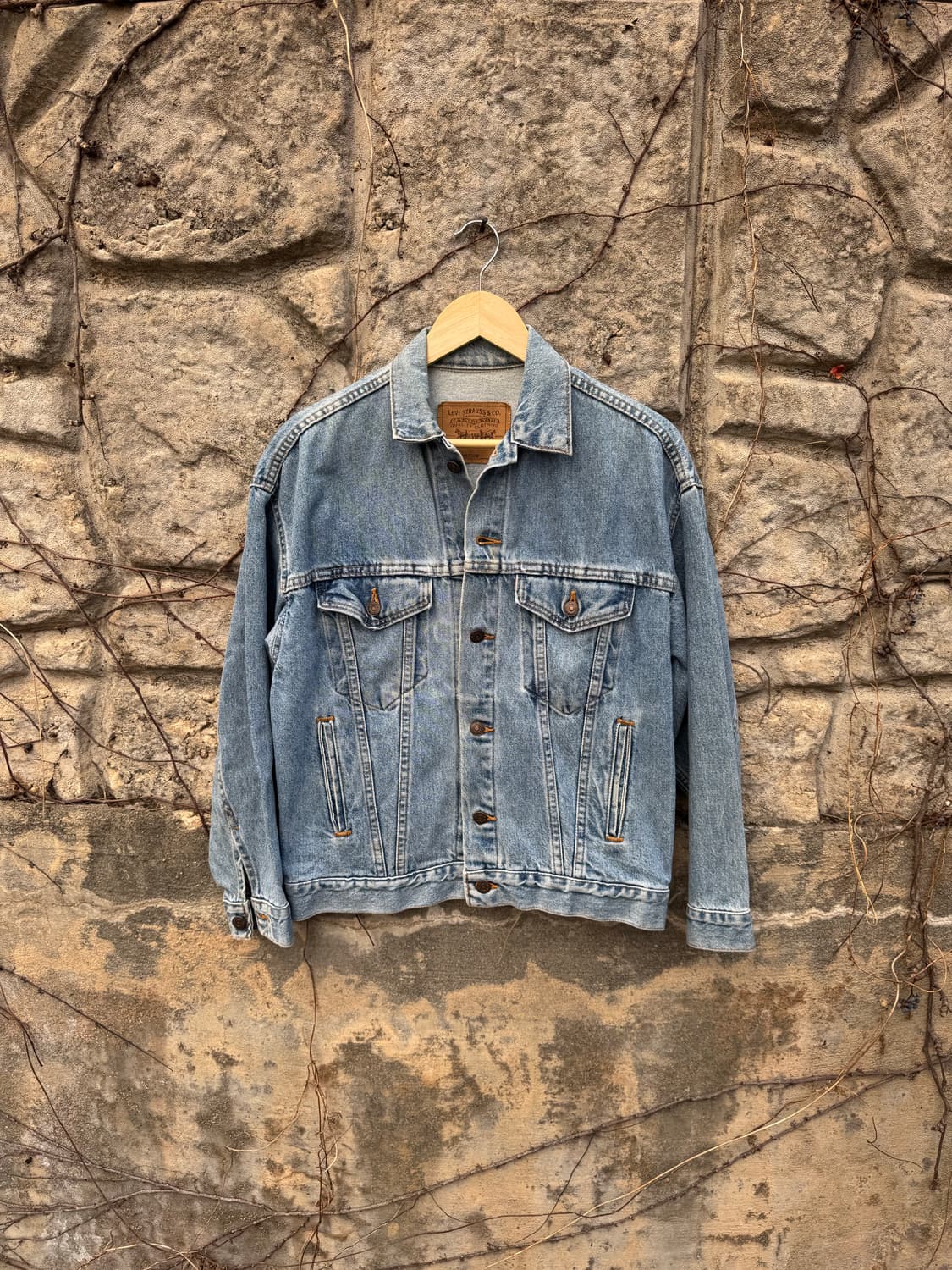 90s 리바이스 빈티지 3rd 워싱 데님 트러커 자켓 m 상품이미지1