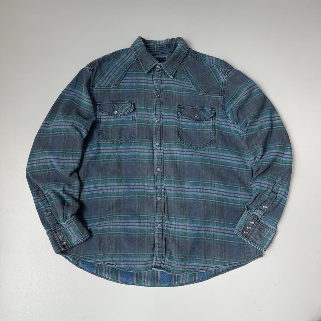 컨버스 투포켓 빈티지 체크셔츠 상품이미지2