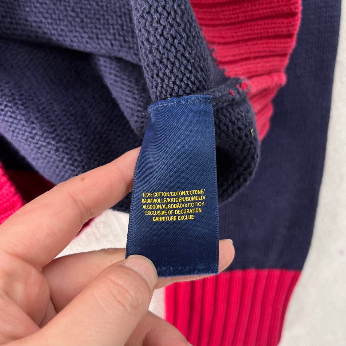 95 폴로랄프로렌 빅포니 3 반집업 니트 상품이미지6
