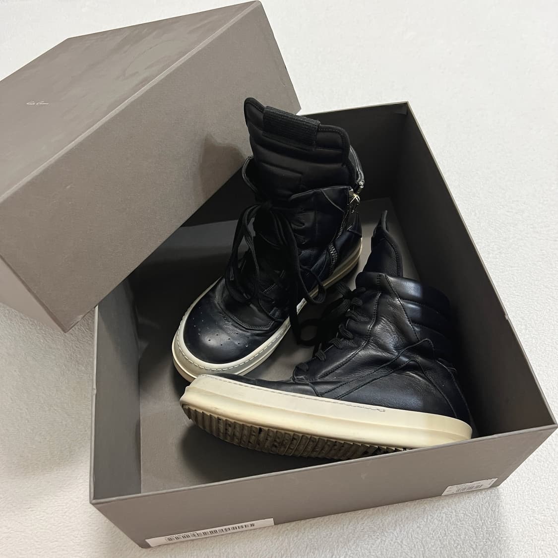 릭오웬스 13FW 지오바스켓 모노크롬 LPO 검검흰 상품이미지6