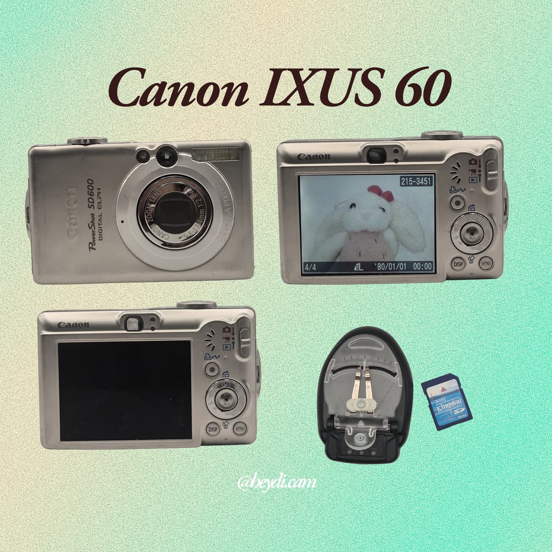 (엔하이픈 니키, 유튜버 현진) 캐논 ixus60실버 (IXY70) 상품이미지2