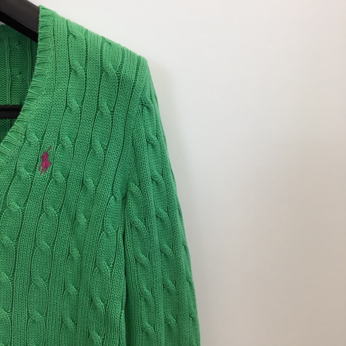 폴로 랄프로렌 그린 케이블니트 M 상품이미지2