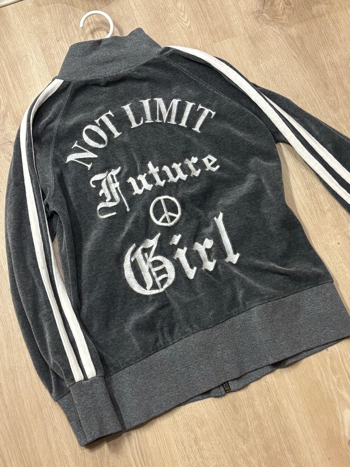 빈티지 벨벳 져지 (그레이) 상품이미지4