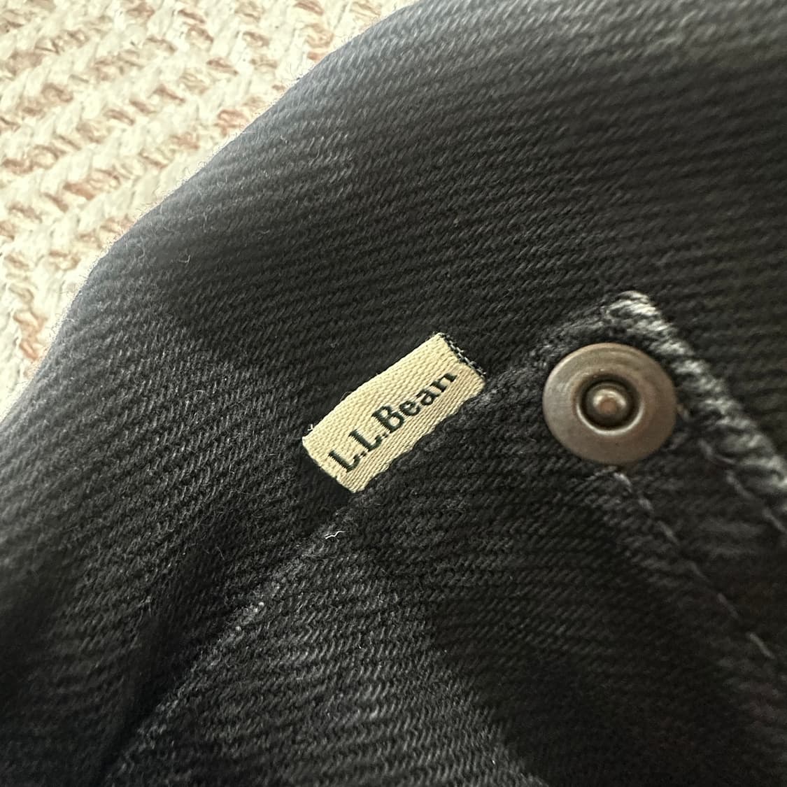 L. L. BEAN mexico black denim jeans 상품이미지3