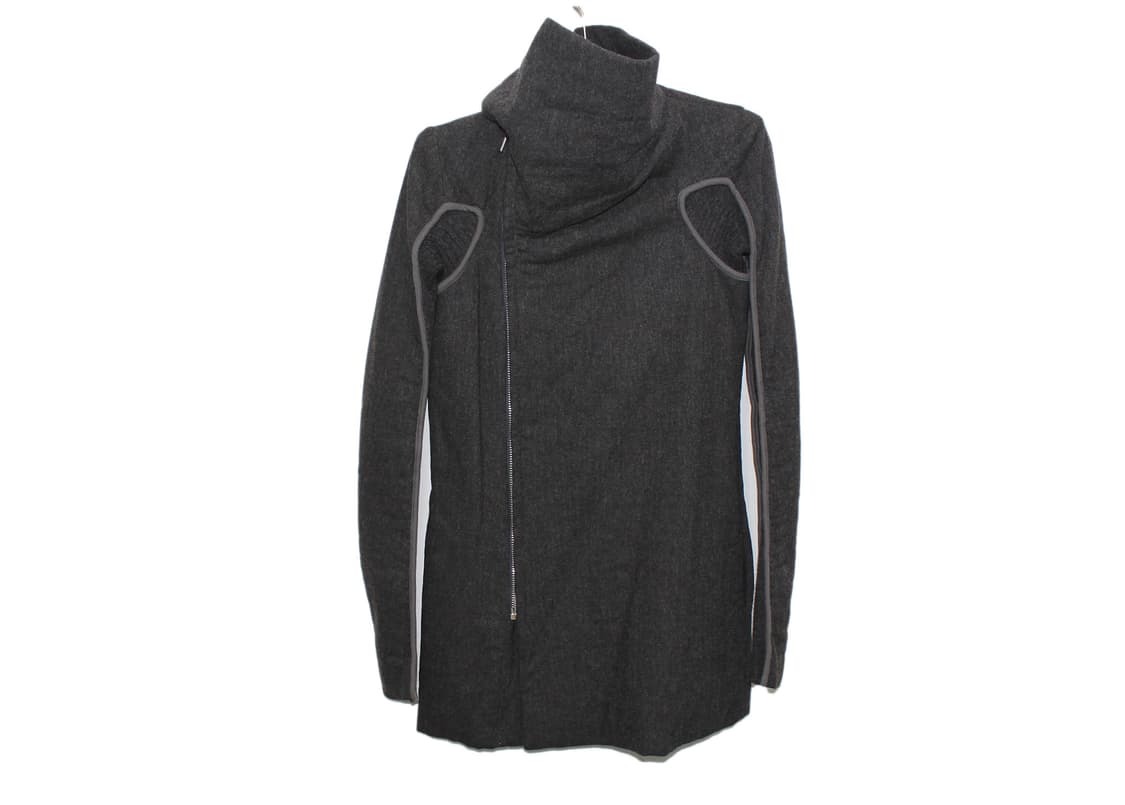 Rick Owens 2010 SS 릭오웬스 비대칭 사선 하이넥 코트 상품이미지3