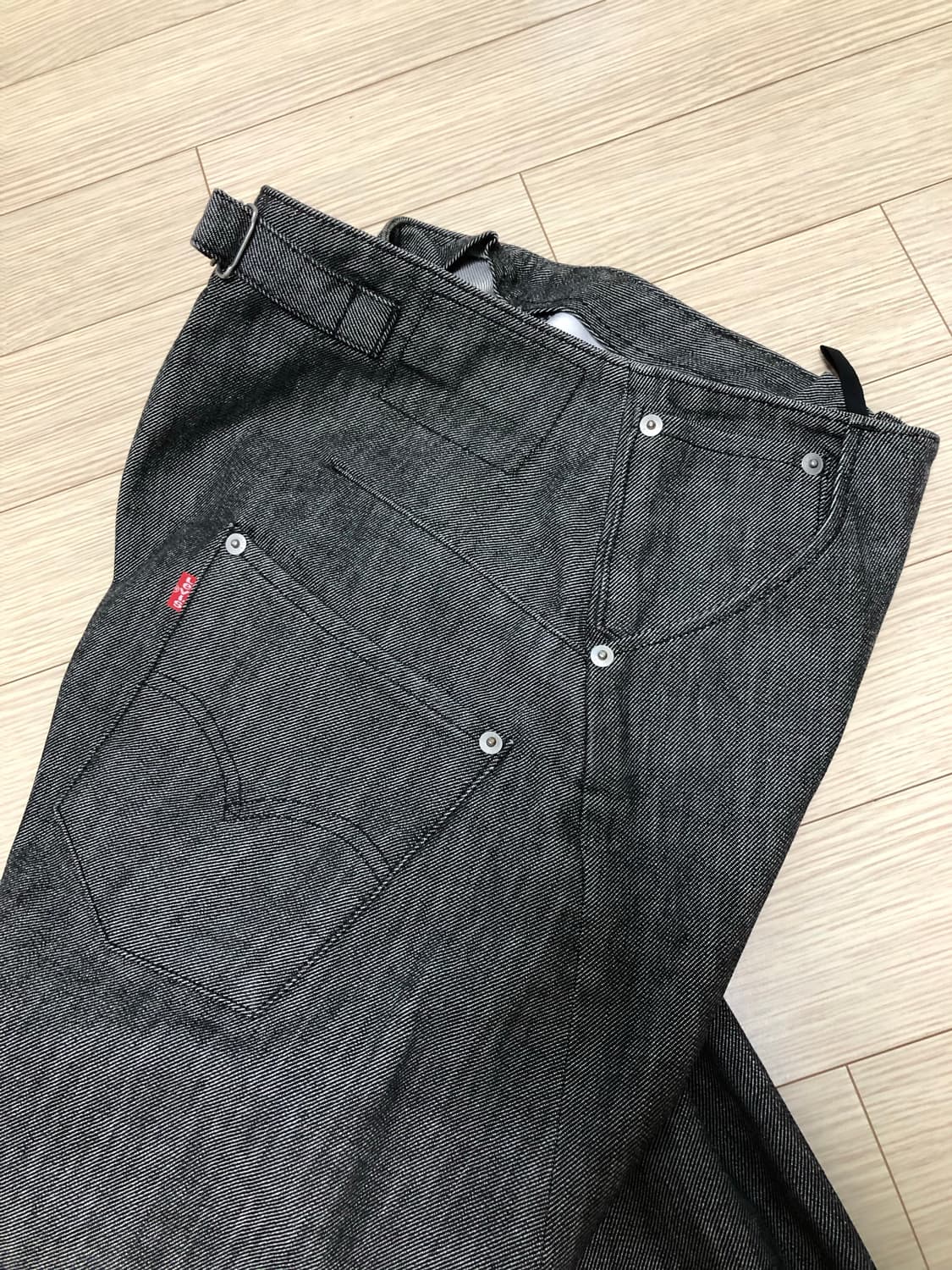 W30 리바이스 엔지니어드 치마 흑청 롱스커트 상품이미지9