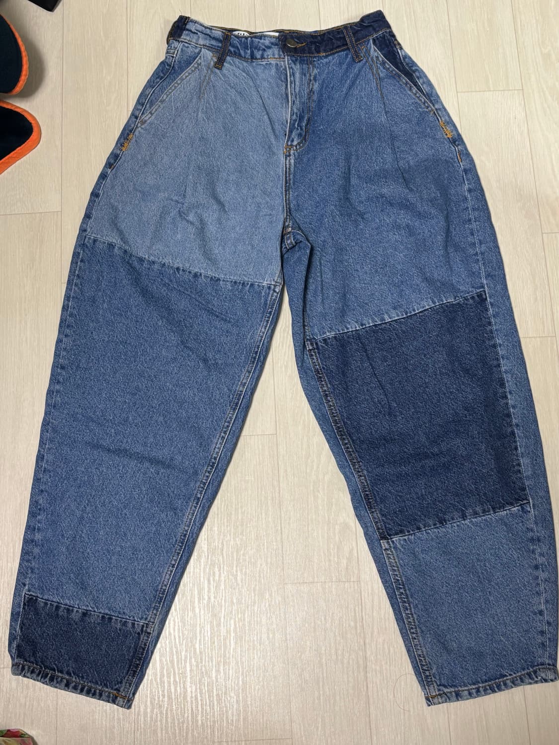 자라 x 아더에러 배럴 레그 진 블루 32 상품이미지1