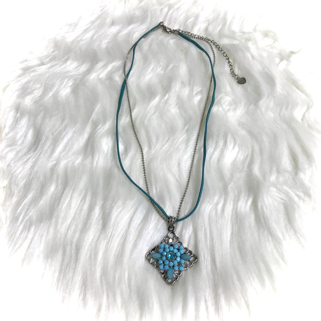 빈티지 민트 갸루 오리엔탈 보헤미안 모리걸 목걸이 상품이미지1