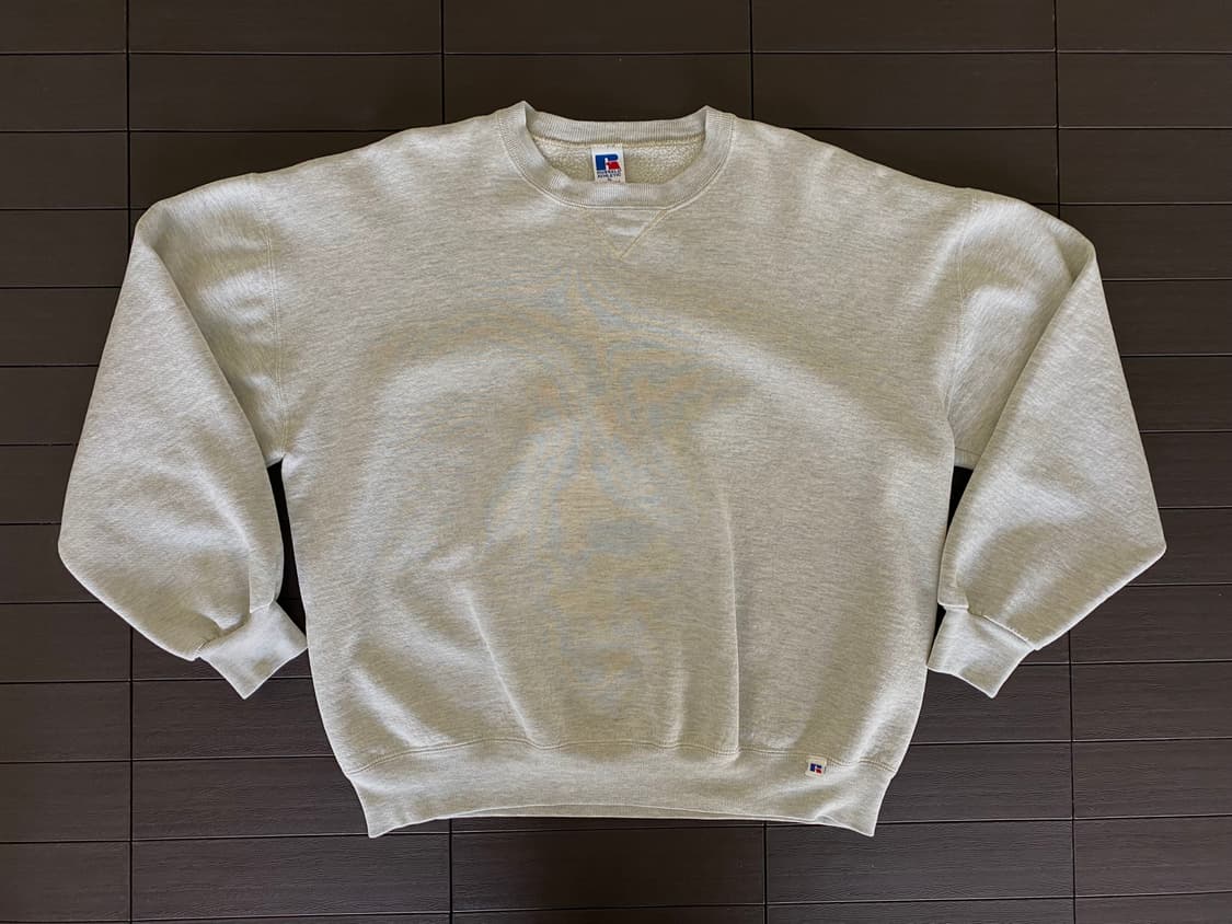 (XL) 90s 빈티지 러셀 스웻셔츠 그레이 USA 상품이미지1