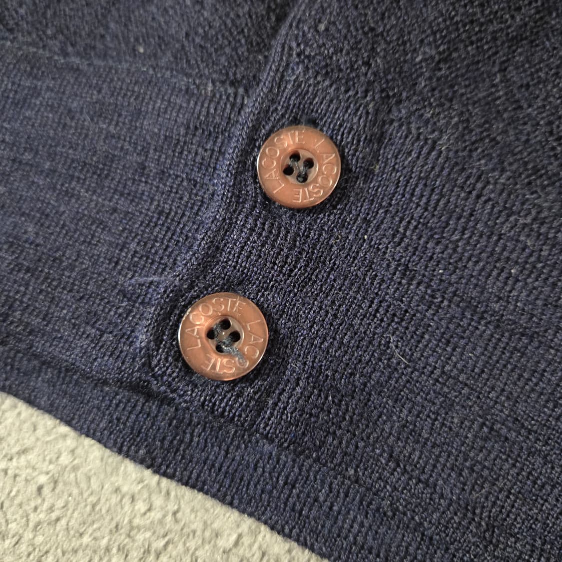 라코스테 오버 가디건 L 100 다크네이비 상품이미지5