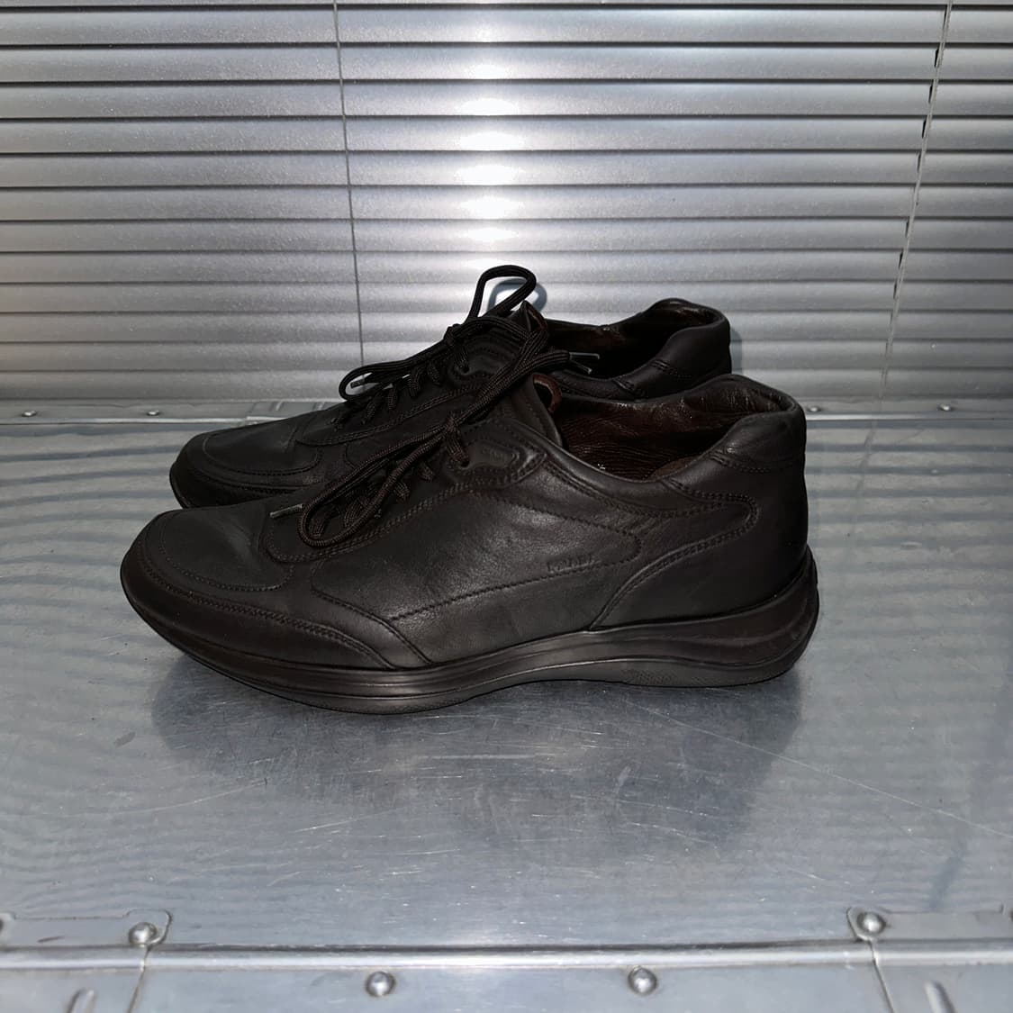 00s 빈티지 프라다 스포츠 플랫폼 가죽 스니커즈 상품이미지4