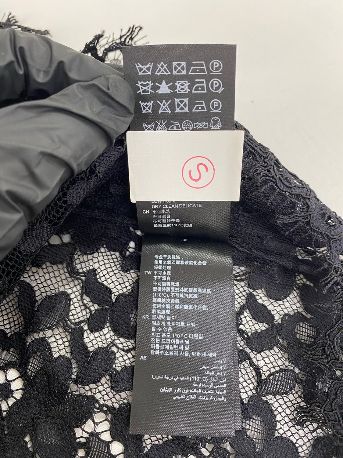 산드로 Sandro 블랙 레이스 블라우스 S <337> 상품이미지7