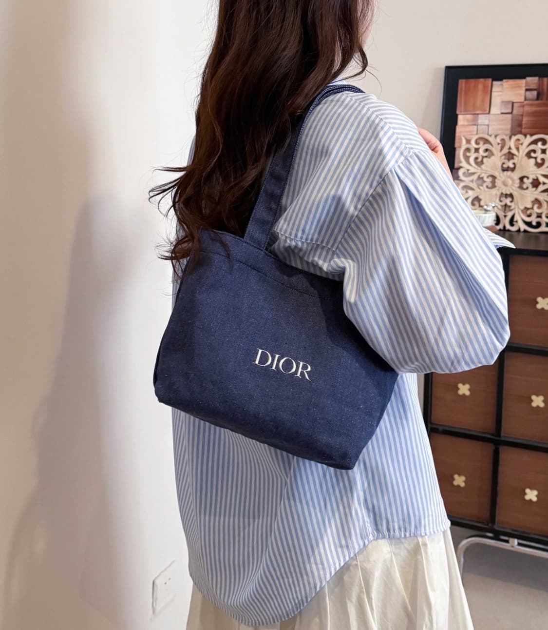 디올뷰티 데님 토드백 에코백 스몰 기프트백 상품이미지9