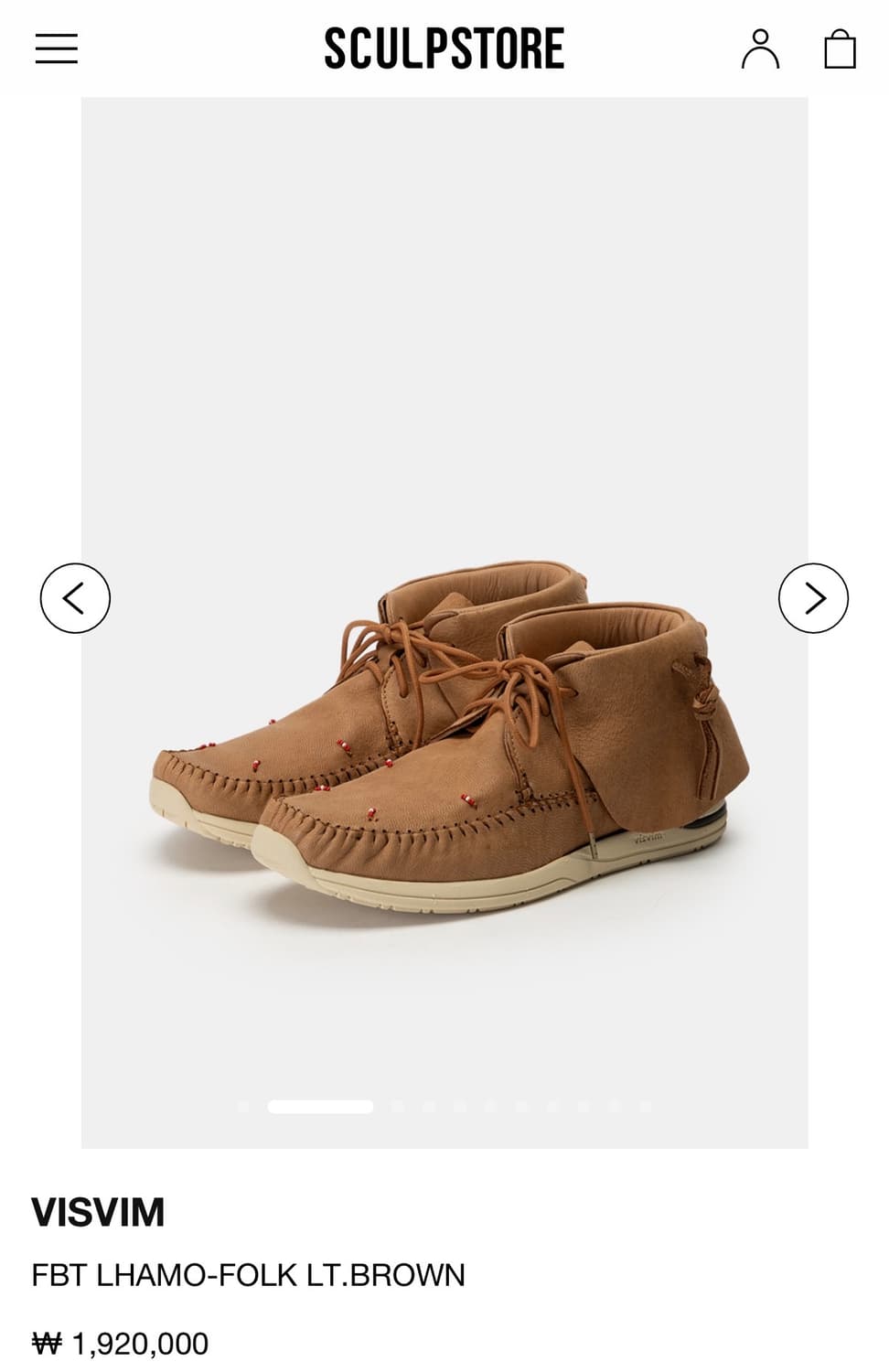 [M10] 비즈빔 VISVIM FBT 라모포크 25ss 상품이미지1