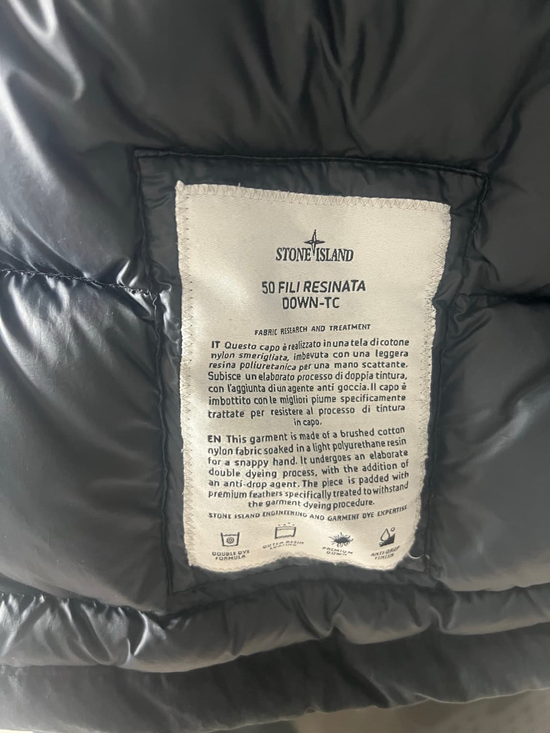 스톤아일랜드/50 fili 레지나타 양털 패딩/L 상품이미지5