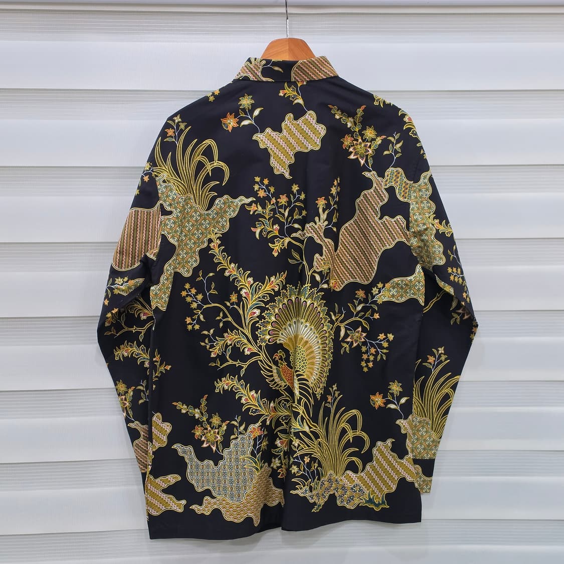 빈티지 Batik Keris 공작문양 셔츠- L정도 상품이미지6