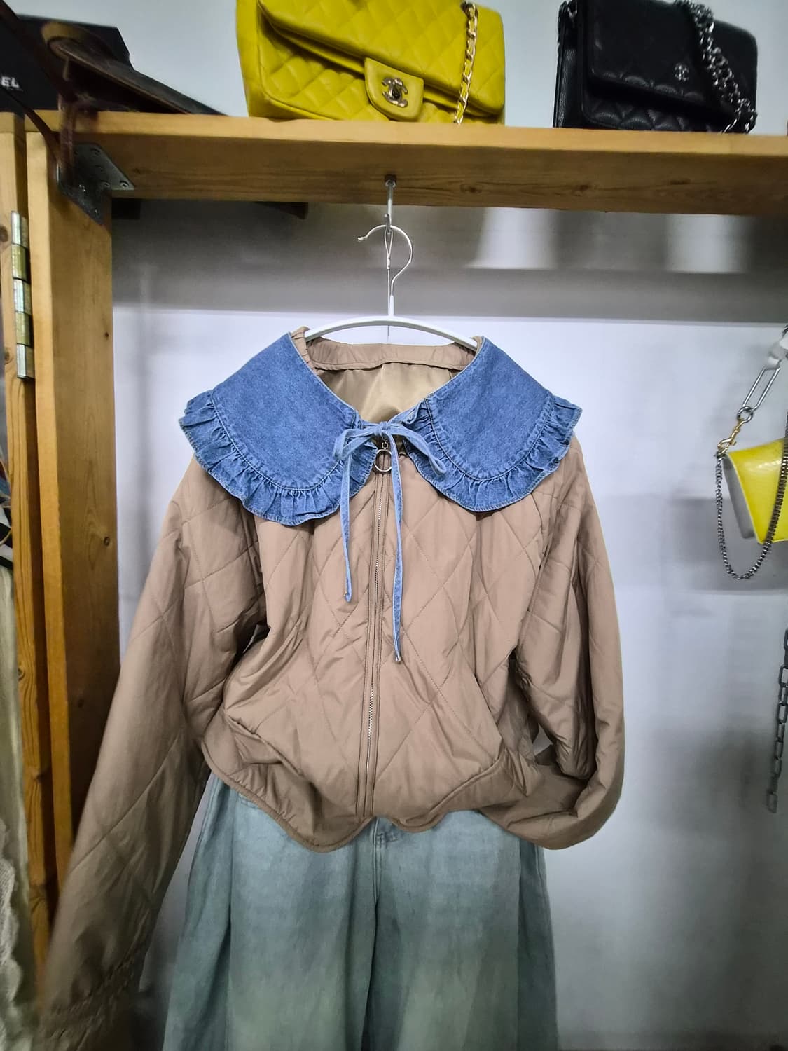 안지크 퀼팅 집업점퍼 상품이미지2