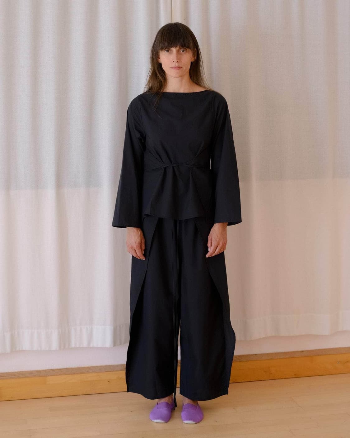 [XS,S,M]베이스레인지 Decti 셔츠/블랙 상품이미지6