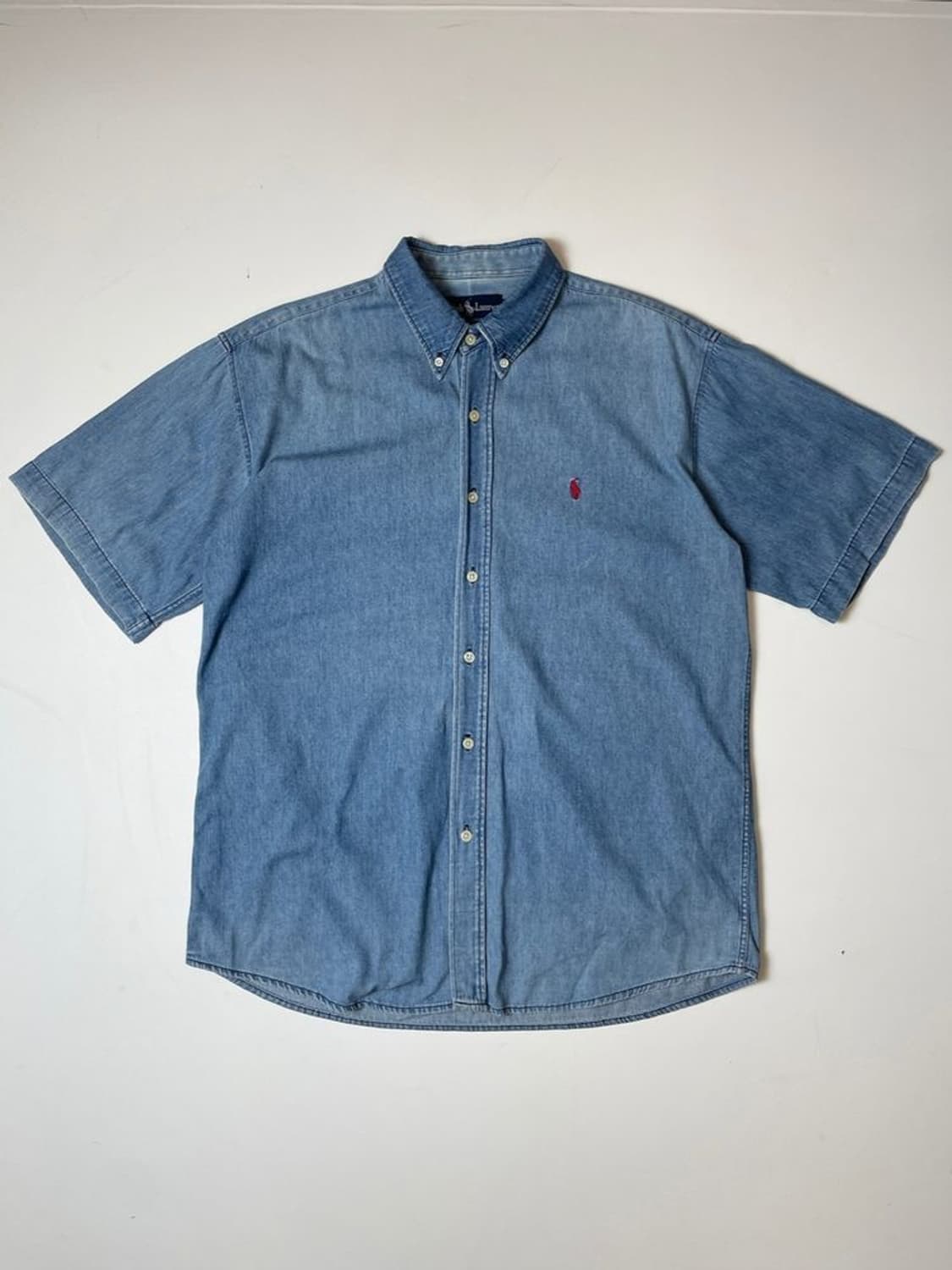 폴로 랄프로렌 레드포니 데님 반팔 셔츠 PN9654 상품이미지1