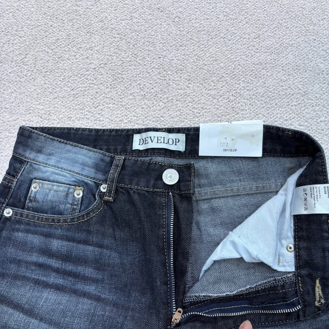 M 디벨롭 빈티지 워싱 부츠컷 데님 팬츠 0429E 상품이미지4