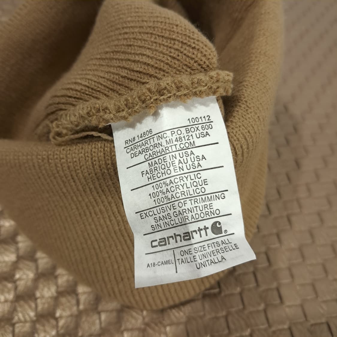 USA Made 칼하트 로고 니트 비니 P1987 상품이미지5