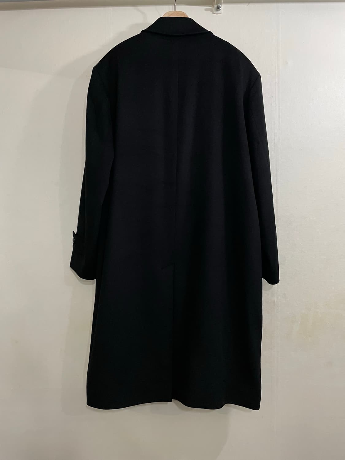 지방시 블랙 캐시미어 롱코트 상품이미지4