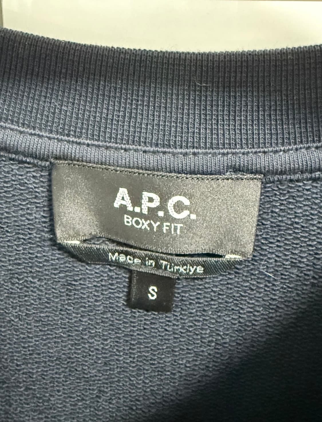 A.P.C. 아페쎄 맨투맨 네이비 S사이즈 상품이미지3